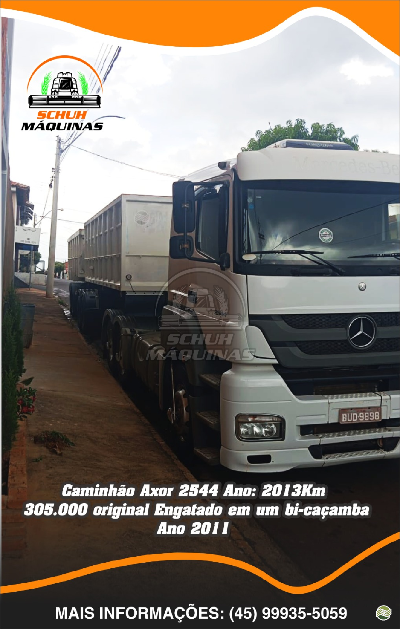 CAMINHAO MERCEDES-BENZ MB 2544 Caçamba Basculante Cavalo 6x2 Schuh Máquinas MARECHAL CANDIDO RONDON PARANÁ PR